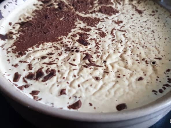 Panna cotta au café et chocolat noir