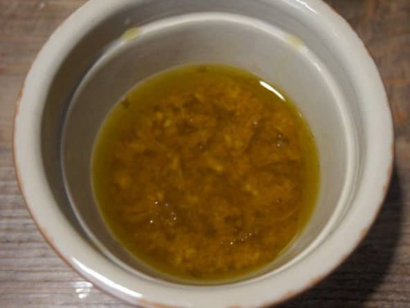 Vinaigrette au gingembre frais