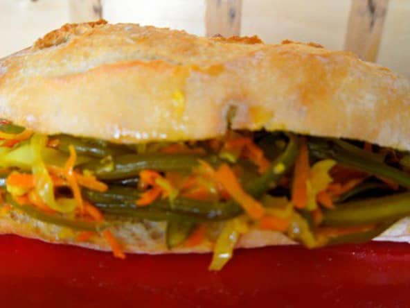 Sandwich Achards réunionnais