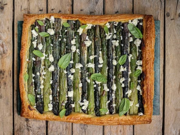 Tarte fine aux asperges