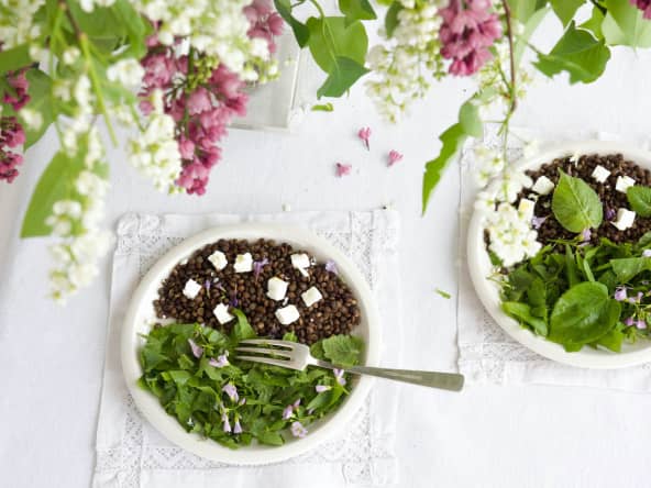 Salade de feuilles de tilleul