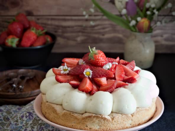 La dacquoise aux fraises