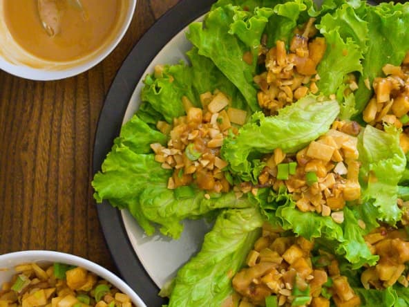Wraps de laitue au soja