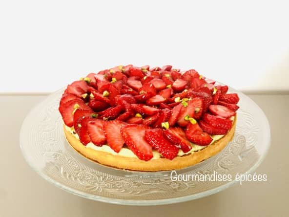Tarte fraises pistache