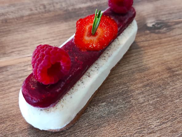 Finger panna cotta fraise framboise