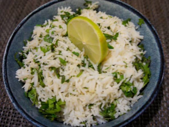Riz à la coriandre et au citron vert