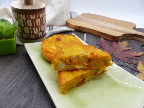 Quiche sans pâte à la butternut et chorizo