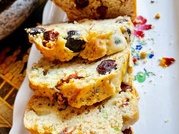 Cake végétal aux olives