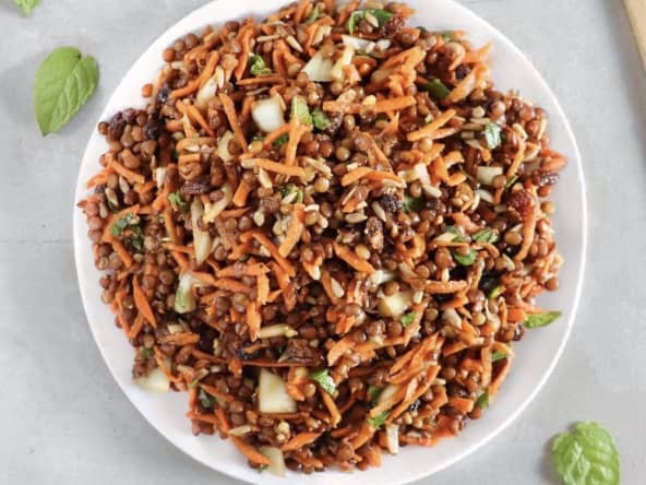Salade de lentilles à la marocaine