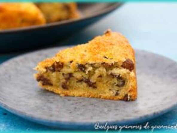 Scone géant chocolat et raisins secs