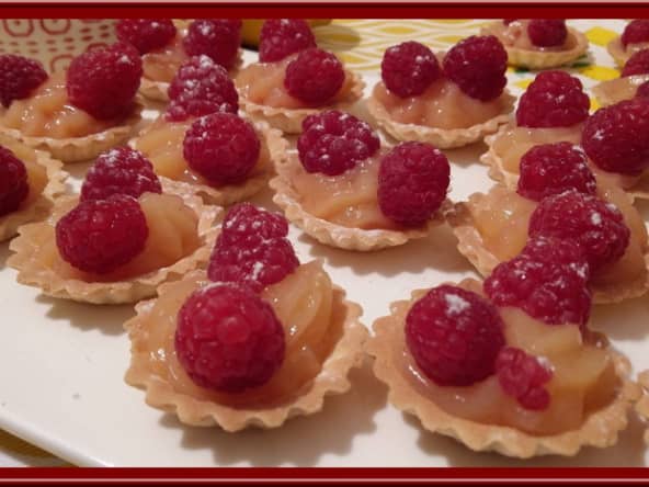 Tartelettes citron framboises