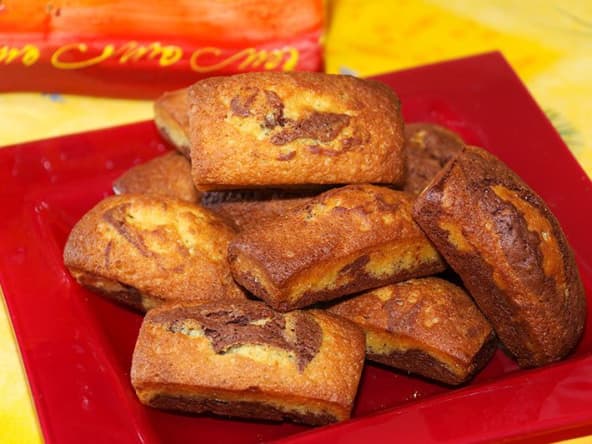 Minis marbrés au chocolat