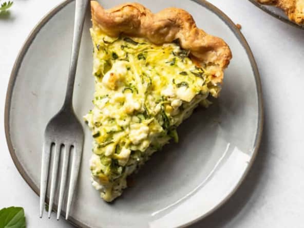 Quiche courgette chèvre