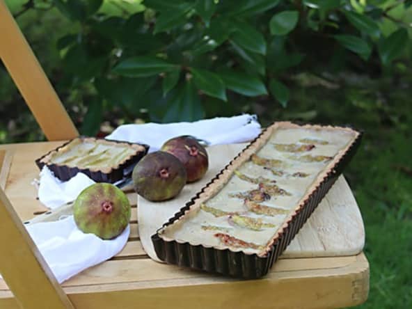 Tarte aux figues sans gluten sans lait sans oeufs