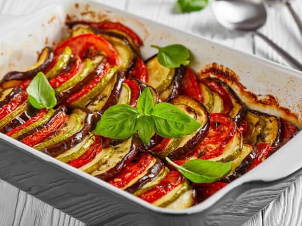 Tian de légumes au fromage blanc