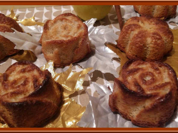 Minis cakes pommes cannelle amande