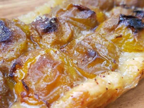 Tarte aux reines-claudes cannelle et miel