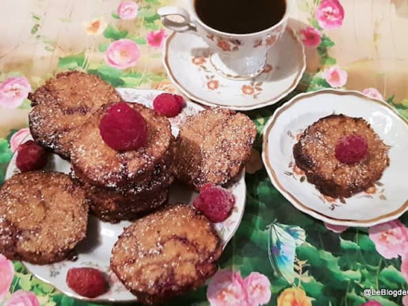Biscuits aux framboises et à la farine de soja