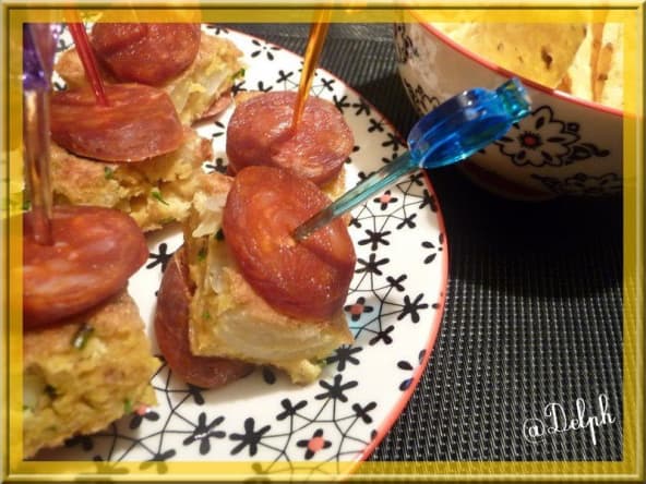 Tortilla de chips et chorizo