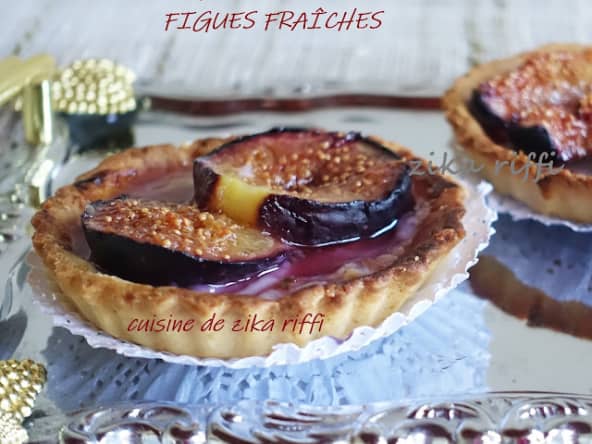 Tartelettes aux figues fraîches a la creme amandine