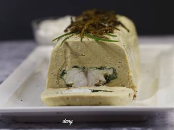 Terrine de poisson coeur de lotte et salicornes