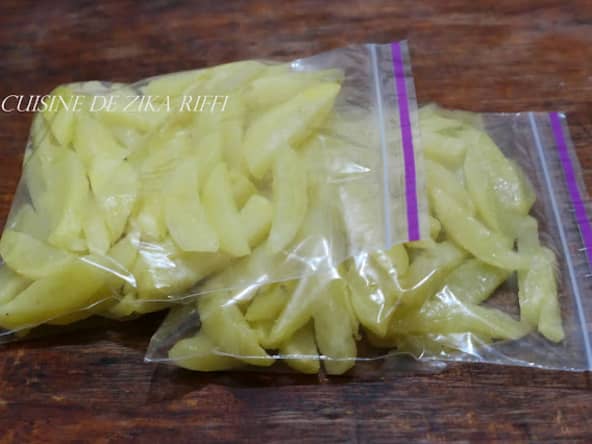 Comment congeler les frites de pommes de terre maison ?