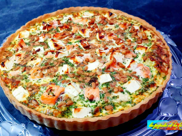 Quiche aux deux saumons et épinards
