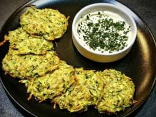 Beignets de courgettes râpées au four