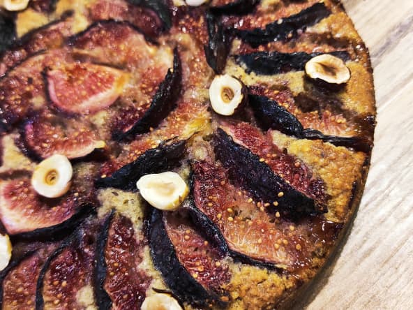 Gâteau noisette figues