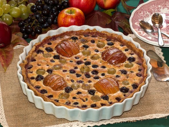 Tarte vigneronne amandine
