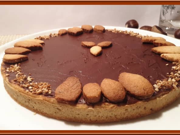 Tarte à la crème de marron et chocolat