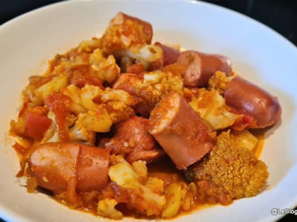 'Currywurst' au chou-fleur
