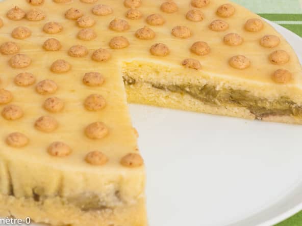 Gâteau lorrain à la rhubarbe