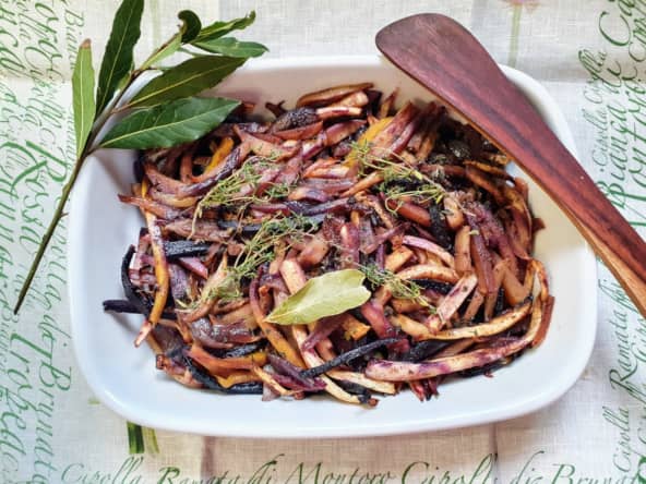 Légumes oubliés rôtis au miel