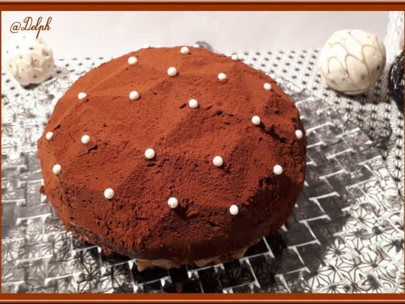 Gâteau diamant chocolat praliné