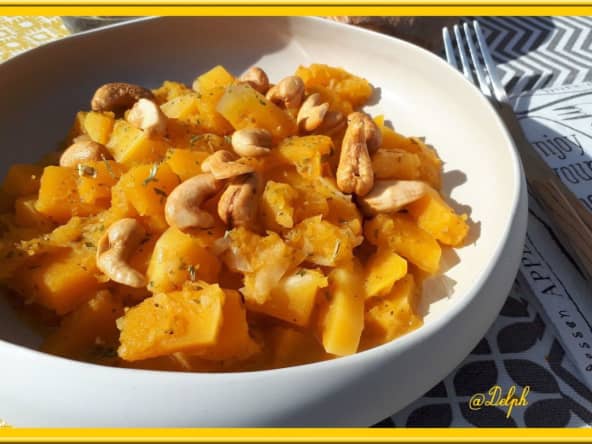 Curry de butternut au lait de coco au menu
