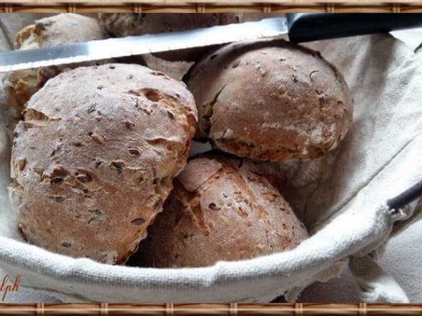 Petits pains aux graines de lin au Thermomix