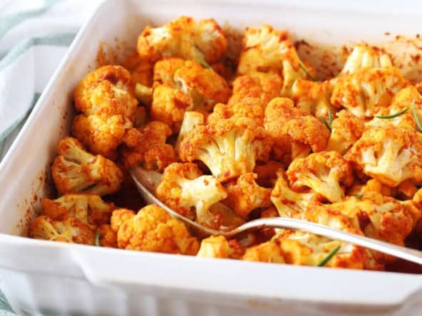 Chou-fleur rôti au paprika pour accompagner viande ou poisson