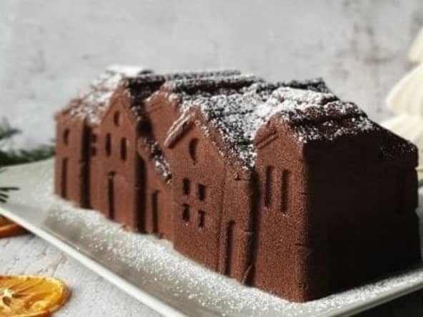Bûche trois chocolats