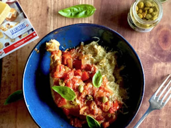 Poulet à la cacciatora et au gruyère AOP