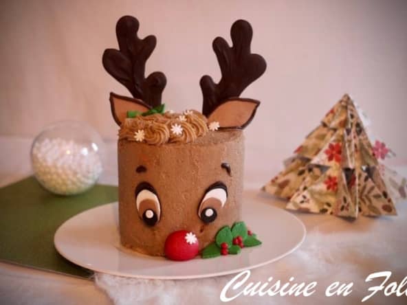Layer cake Renne de Noël