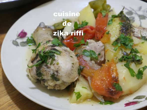 Tajine de pommes de terre au poulet