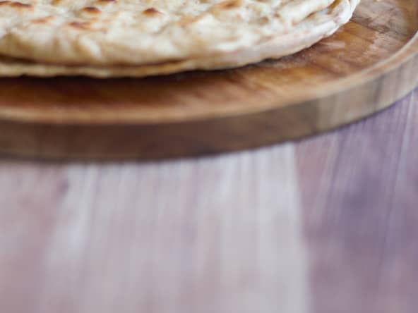 Cheese naan vegan