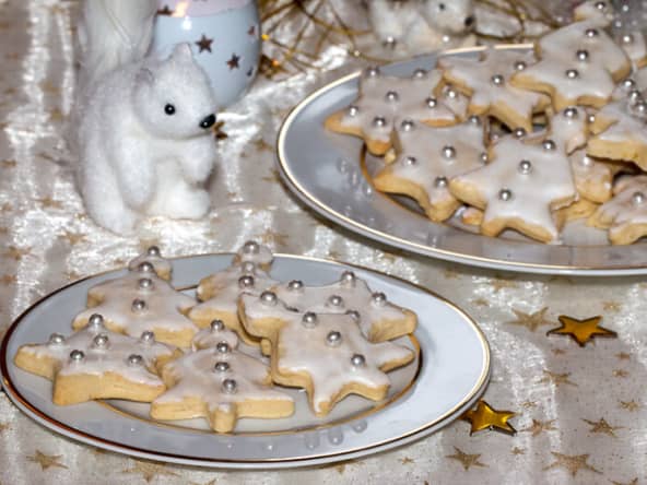 Sablés de Noël glacés