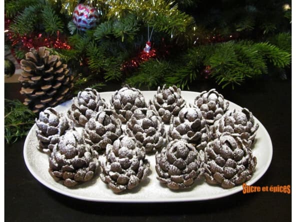 Biscuits pommes de pin sans cuisson