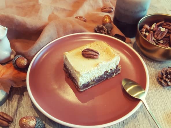 Cheesecake style pecan pie