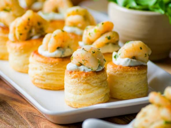 Feuilletés aux crevettes