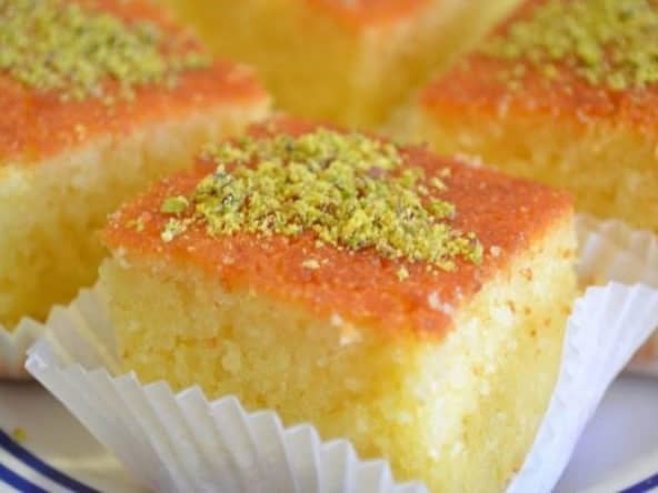 Namoura : un gâteau de semoule