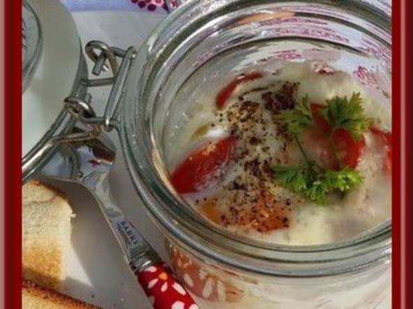 Œufs cocotte au chèvre
