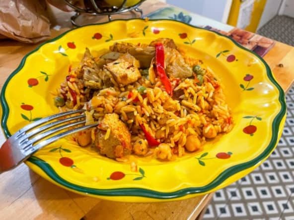 Paella végétale